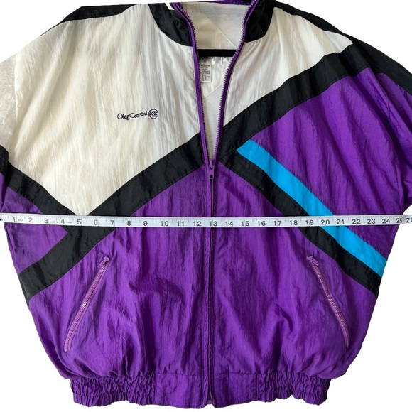 VTG OLEG CASSINI Colorblock Windbreaker Jacket, Designer jacket - Picture 7 of 10